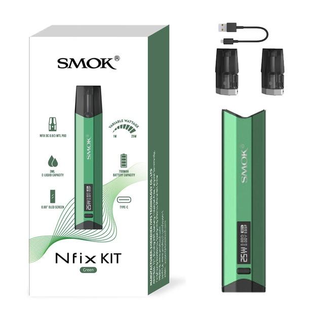 SMOK Nfix Pod Vape Pen Kit 700mAh Battery & 3ml Capacity DC 0.8 MTL Pod Cartridge Nfix Pod Kit VS Caliburn/Infinix 2