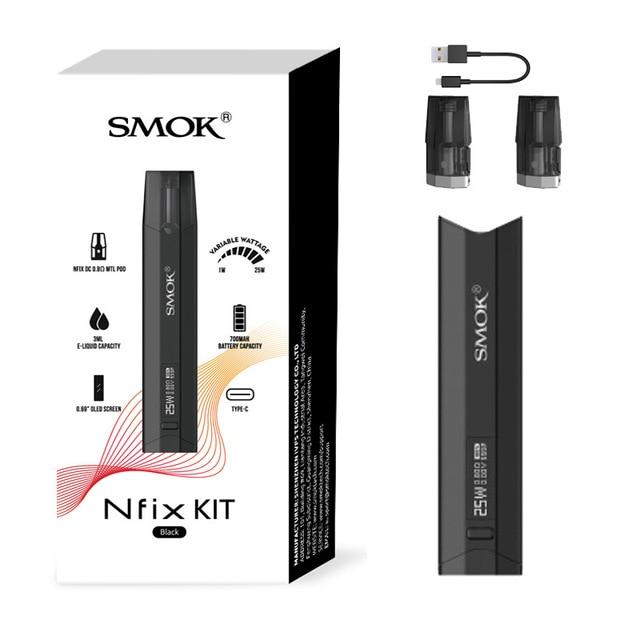 SMOK Nfix Pod Vape Pen Kit 700mAh Battery & 3ml Capacity DC 0.8 MTL Pod Cartridge Nfix Pod Kit VS Caliburn/Infinix 2